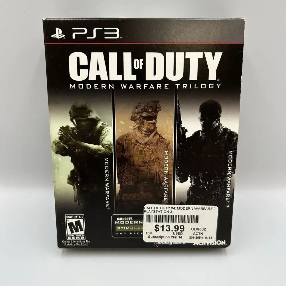 Call of Duty Modern Warfare Trilogy (Sony PS3) MW1 MW2 MW3 Box Set - CIB Tested